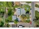 Bird's eye view of the property showcasing the roof, yard, and neighborhood at 185 S Hoyt St, Lakewood, CO 80226
