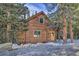 Charming wood cabin nestled among tall trees, offering a cozy and private retreat at 609 Brook Dr, Idaho Springs, CO 80452