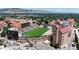 Aerial view of Folsom Field and the University of Colorado Boulder at 2850 E College Ave # 2, Boulder, CO 80303