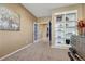 Inviting office space with built-in shelving, offering functionality and style for work or study at 10375 Knollside Dr, Parker, CO 80134