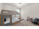 Charming bedroom features a unique house-frame bed, carpet, and natural light from the window at 15538 Native Willow Dr, Monument, CO 80132