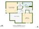 Floorplan layout of the upper level with bedroom and bathroom dimensions at 930 Button Rock Dr # 28, Longmont, CO 80504
