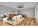 Cozy bedroom with a ceiling fan, natural light, and modern decor at 810 N Perry Park Rd, Sedalia, CO 80135