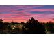 Picturesque sunset illuminating the sky with vibrant pinks and purples behind the building and trees at 1223 Race St # 605, Denver, CO 80206