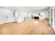 Bright living room with hardwood floors and modern fireplace at 9663 Meade Ct, Westminster, CO 80031