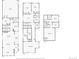 Floor plan highlighting the layout of the first and second floors with a living room, dining room, and primary bedroom suite at 21261 E 60Th Ave, Aurora, CO 80019