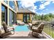 Outdoor deck featuring comfortable seating areas and views of the natural landscape at 648 Ruby Trust Dr, Castle Rock, CO 80108