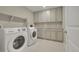 Bright laundry room with modern appliances, ample storage, and neutral color palette at 49346 E County Road 6, Bennett, CO 80102
