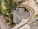 A high angle shot of a house with beautiful landscaping and a circular driveway at 20243 High Pines Dr, Monument, CO 80132
