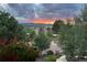 Scenic view of mountain sunset with decorative foliage in foreground at 20243 High Pines Dr, Monument, CO 80132