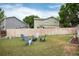 Expansive backyard with firepit and chairs, perfect for entertaining friends and Gathering outdoors at 12104 Ivanhoe Ct, Brighton, CO 80602