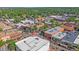 Aerial view showcasing the commercial district with its buildings and pedestrian-friendly streets at 5614 Yarrow St, Arvada, CO 80002