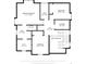 Floorplan for second floor showing bedrooms, bathrooms, hall, and laundry room at 10962 Vaughn St, Commerce City, CO 80022