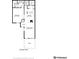 Detailed floor plan shows layout of a 1-bedroom unit, including kitchen, bathroom, living room, and patio at 7434 Singing Hills Ct, Boulder, CO 80301