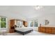 Bright bedroom includes carpet, windows and ceiling fan with light at 10166 Grove Loop # D, Westminster, CO 80031