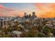 Beautiful city view at sunset with dramatic skyline and vibrant colors in the sky at 550 E 12Th Ave # 209, Denver, CO 80203
