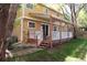 Backyard with a covered wooden deck perfect for outdoor enjoyment at 14503 E Wagon Trail Dr, Aurora, CO 80015