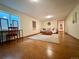 Finished basement area with wood floors, a comfortable sofa, a desk and a rug at 3240 Folsom St, Boulder, CO 80304