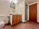 Bathroom with tile flooring, wood vanity, shower, and a toilet at 3240 Folsom St, Boulder, CO 80304