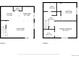 Layout of both the first and second floors with dimensions for each room in this home, offering space and comfort at 9195 E Lehigh Ave # 162, Denver, CO 80237