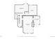 Floor plan displaying the layout of the basement, including a recreation room, utility room, bathroom and bedroom at 5800 E 6Th Avenue Pkwy, Denver, CO 80220