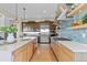 Bright kitchen featuring stainless steel appliances, a tile backsplash, and wooden cabinets at 481 Meadowleaf Ln, Highlands Ranch, CO 80126
