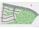 Community map showcasing lot locations, street names, and surrounding green spaces at 16500 Black Rose Cir, Parker, CO 80134