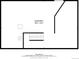 Floor plan of basement with dimensions, showing large open space and location of basement stairs at 35 N Newcastle Ct, Aurora, CO 80018