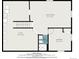 Detailed basement floorplan showing the layout of the home's lower level with dimensions for each room at 6369 W 69Th Ave, Arvada, CO 80003