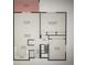 Condo floor plan featuring a living room, bedrooms, and kitchen at 6940 E Girard Ave # 307, Denver, CO 80224