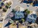 Aerial view of a beautiful two-story home featuring a landscaped yard and well-maintained property at 126 Mc Intyre Circle, Golden, CO 80401