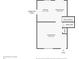 Detailed floorplan showcasing layout of the first floor with dimensions, including the living room, kitchen, and dining area at 2123 S Joplin Way, Aurora, CO 80013