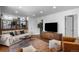 Bright, modern living room with open layout, stylish furniture, and hardwood floors at 5020 W Quarles Dr, Littleton, CO 80128