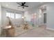 Upstairs playroom with lots of natural light and room for activities and toys at 3898 Descent St, Castle Rock, CO 80108