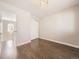 Cozy bedroom offers plank floors, overhead lighting, closet space, and convenient access to other areas at 2216 S Nile Ct, Aurora, CO 80014