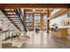 Open loft kitchen with island and modern appliances at 2955 Inca St # 1D, Denver, CO 80202