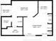 Detailed floor plan showcasing layout including living room, bedroom, kitchen, balcony, and bathroom at 8701 Huron St # 211, Thornton, CO 80260