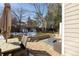 Relaxing backyard patio with seating area and landscaping at 4236 Lark Sparrow St, Highlands Ranch, CO 80126