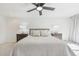 Bright and airy bedroom with ceiling fan at 3257 S Pontiac St, Denver, CO 80224