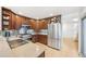 Modern kitchen with stainless steel appliances and granite countertops at 3257 S Pontiac St, Denver, CO 80224