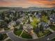 Beautiful community aerial view with mountain views, lush greenery, and well-maintained homes at 25 Summit Ash, Littleton, CO 80127