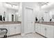 Bright bathroom features dual vanities, granite countertops, and modern fixtures at 22065 E Bailey Pl, Aurora, CO 80016