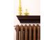 Ornate radiator and decorative shelf in a living room at 1220 S Vine St, Denver, CO 80210