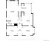 Detailed floor plan showcasing living areas, kitchen, and office layout on the main level at 2843 Havana St, Denver, CO 80238