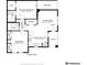 Detailed floor plan showcasing the layout of the home, including bedrooms, living spaces, and balcony at 1670 S Deframe St # B2, Lakewood, CO 80228