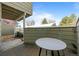 Private outdoor patio with table, an ideal place to relax and unwind at 6844 Countryside Ln # 284, Niwot, CO 80503