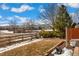 Backyard view with open space and distant mountains at 10890 W Belmont Ave, Littleton, CO 80127