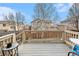 Relaxing deck with railing featuring seating and neighborhood views at 2835 S Jebel Way, Aurora, CO 80013
