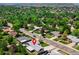 Aerial view of a home in a tree-filled neighborhood at 13010 W 6Th Pl, Golden, CO 80401