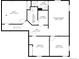 Detailed floor plan showcasing the layout of the basement, bedrooms, and electrical room at 13010 W 6Th Pl, Golden, CO 80401
